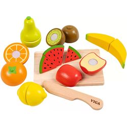 Viga Play food fruit set for cutting 17 pieces