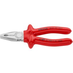 Knipex Combination pliers chrome-plated, insulated 180mm, 03 07 180
