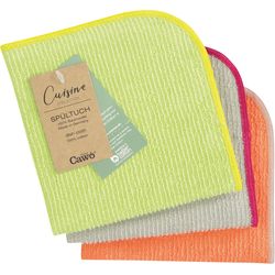 Cawö Panni per lavaggio Trio 30 x 30 cm, 3 pezzi, Pistacchio/Mandarino