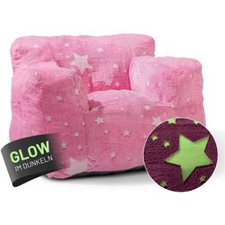 Lumaland Glow in the Dark Chair Pink