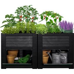 WeberGarden Letto rialzato da giardino Weber con vani portaoggetti