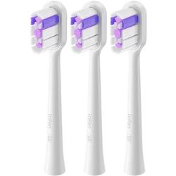 Laifen Wave Ultra-Whitening Toothbrush Head White, 3 Pieces