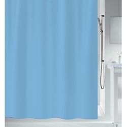 Spirella Primo fabric shower curtain 240x180 light blue