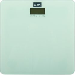 MSV Glass Bathroom Scale White