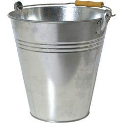 Siena Garden Bucket with wooden handle 10l galvanized