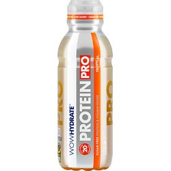 WOW Hydrate Protein Tropical Pro, 500 ML, 20g protein, 12-pack