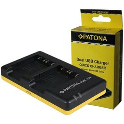 Patona Caricabatterie Dual USB Sony NP-BG1