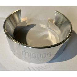 Eureka Mignon powder funnel, magnetic, polished aluminum