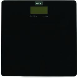 MSV Glass Bathroom Scale Black