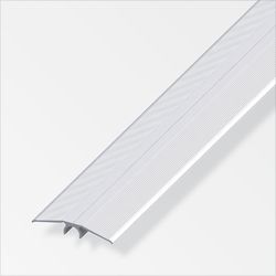 Alfer Parquet transition profile aluminum 1 m silver, shrunk a=46 mm