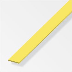 Alfer Flat bar solid 1m brass a=20 mm, b=2 mm