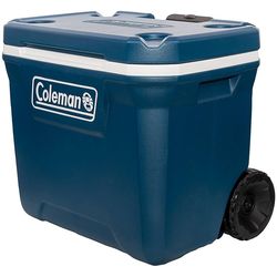Coleman Xtreme Wheeled 50 Qt 47 Liter Wheeled Cooler Blue 2000037211