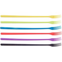 Nouvel Long cheese fondue fork, Multicolored, for 6 people