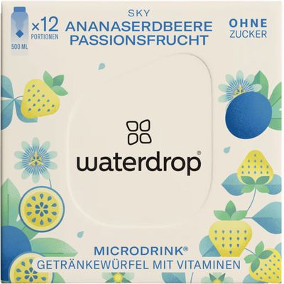 Waterdrop Microdrink Fraise Ananas Fruit de la Passion 12 portions