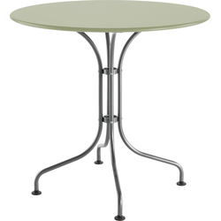 Schaffner Metal table St. Moritz ø80 - Hot Dip Galvanized - Pastel Green