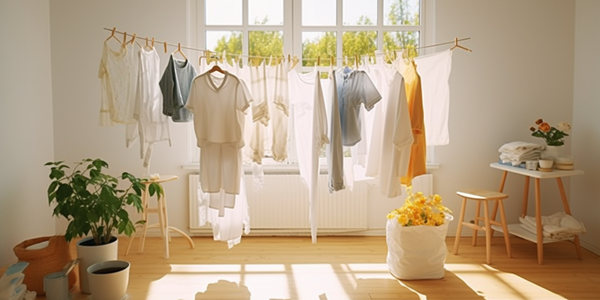 Trocknen von Wäsche in Wohnungen
