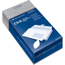 Mettler Envelope window right C5/6 7064-80-S100 80g bright white, glue 100 pcs.