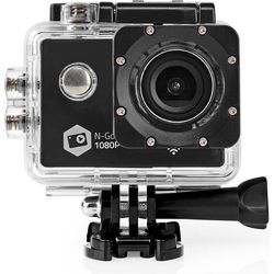 Nedis Action Cam 1080p, 1 schermo, 12Mp., 30fps, impermeabile fino a 30m