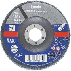 kwb Disco abrasiva metallo 125 mm K40