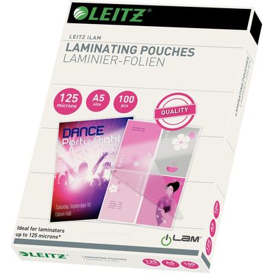 Leitz Laminating film A5, 125 µm, 100 pieces, glossy