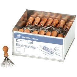 Bürstenhaus Redecker Comb and brush cleaner metal display with 50 pieces