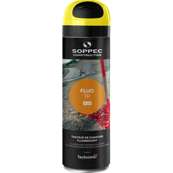 Soppec Marking spray Fluo TP yellow fluorescent 180° 500 ml