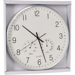FS-STAR Wall clock with thermometer and hygrometer