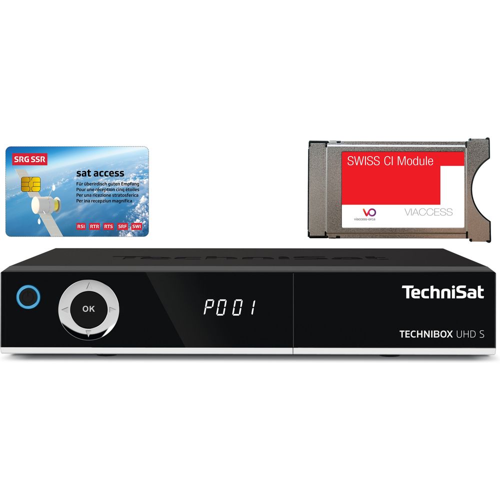 Technisat Technibox UHD S incl. Swiss Viaccess module + SRG card