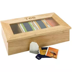 Aps Tea box with 4 compartments, 33.5cmx20cm, H9cm