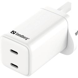 Sandberg AC Charger Dual USB-C PD65W UK