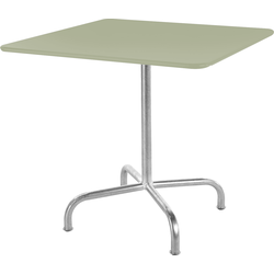 Schaffner Tavolo in metallo Rigi 70x70 - Zincato a caldo - Verde pastello