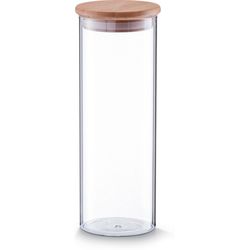 Zeller Present Vorratsglas 1600ml GlasBamboo ø10,5x28cm