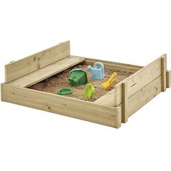 TP Toys Sandbox with Wooden Lid FSC