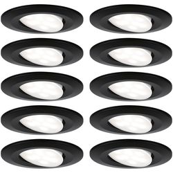 Paulmann Faretto LED Calla set di base orientabile Nero