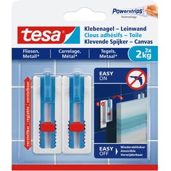 TESA Adhesive nail 2kg 2pcs. Canvases tiles, metal adjustable