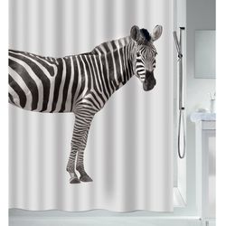 Spirella Zebra fabric shower curtain 180x200