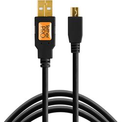 Tether Tools Kabel TetherPro USB 2.0 A / Mini B 5 Pin 4.6 Meter  Black