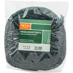 Siena Garden Rete anti uccelli 5x4m, professionale 20x20mm, nastro