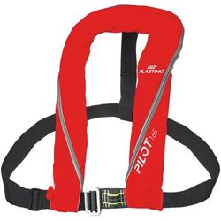 Plastimo Giubbotto salvagente gonfiabile Pilot 165 con - cintura di sicurezza - automatico - rosso
