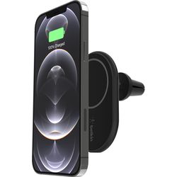 Belkin Caricabatterie da auto wireless magnetico con MagSafe, incluso alimentatore USB-C da 20W