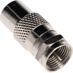 Satelliten tv zubehör Adapter F-plug to IEC-plug F – IEC