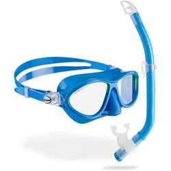 CRESSI Moon + Top Snorkel Combo Light Blue/Lime