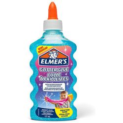 Elmers Kleber Glitter Glue 177 ml, Blau