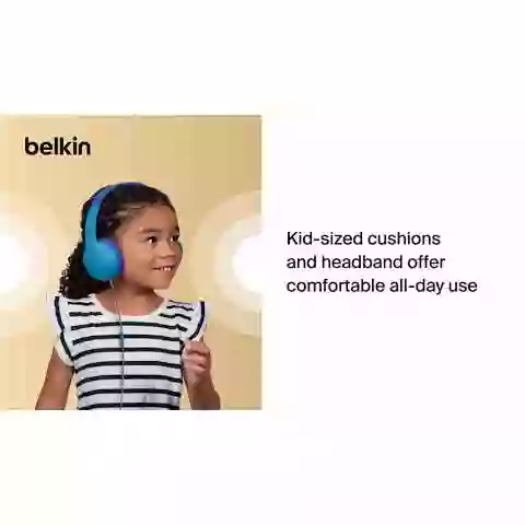 - blue Headphones On-Ear wired for SOUNDFORM - Mini Kids - Belkin kaufen bei